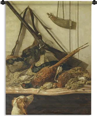 Obrázek produktu pro MuchoWow® Tapiserie Věšení na zeď Lovecké trofeje - Obraz, Claude Monet 90x120 Tapiserie dekorace Nástěnná šála