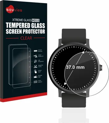 Produktbild von Savvies Schutzglas für Kreisrunde Displays (ø: 37 mm) Displayschutz 9H Glas klar transparent