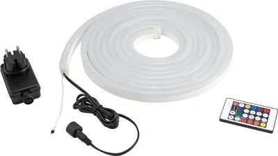 Productafbeelding van EUROLITE LED Pixel Neon Flex 12V RGB, 5 meter, met infrarood (IR) set (50499920)