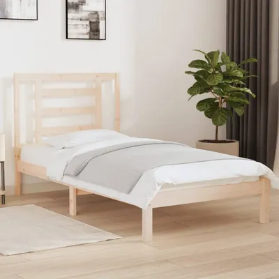 Produktbild von "2026 Promotion" Massivholzbett Schlafzimmer - ohne Matratze - 90x200 Kiefernholz - Polsterbett CC4761