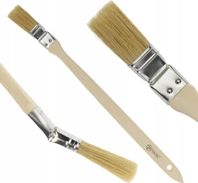 Produktbild von Angulärer Heizkörper-Pinsel mit Holzgriff, 25 mm, Polax