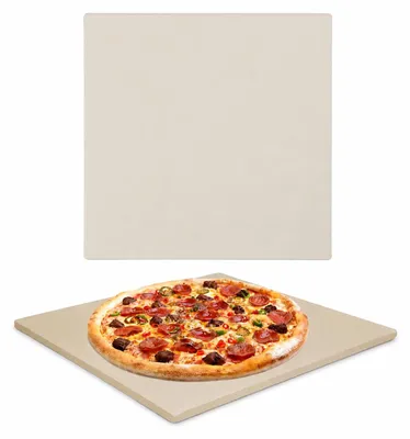 Pizzastein Cordierit 30,5×30,5 cm, backbar bis 800°C, für Pizza & Brot