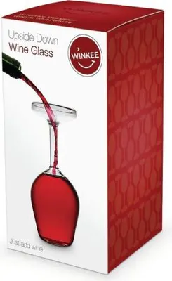 Productafbeelding van Winkee: Omgekeerd wijnglas, omgekeerd wijnglas, wijnglas omgekeerd, cadeau