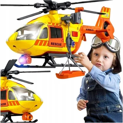 Produktbild von QULKI SOS Rettungshubschrauber mit Licht, Sound und Seilwinde