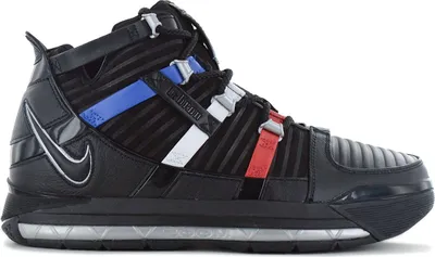 Imagen del producto de Nike Zoom LeBron 3 III QS - Zapatillas de baloncesto para hombre, color negro, modelo DO9354-001, talla EU 46, US 12