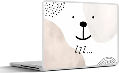 Produktbild von MuchoWow® Laptop Aufkleber Sticker Cover Zitate - Schlafen - Zzz... - Sprichwörter - Kinder - Baby - Jungen - Mädchen 30x21 cm - Sticker für Laptop - Selbstklebend