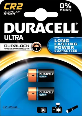Produktbild von Duracell Batterie Ultra Photo Lithium CR2 (CR17355) 2St.