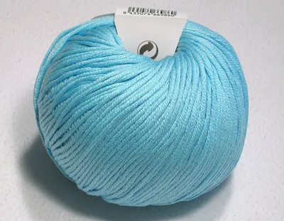 Produktbild von Monaco, mercerisiertes Baumwollgarn in TÜRKIS (Farbe 35), ca. 110m/50g