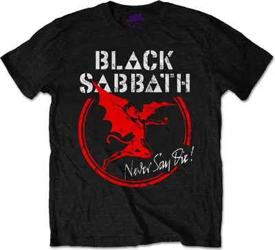 Image de Black Sabbath - "Never Say Die" T-shirt Homme/Femme Unie RO2289 (S) (Noir)