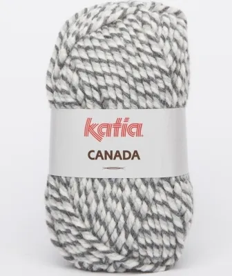 Produktbild von CANADA von Katia - CRUDO/MERENGO/GRIS (104) - 100 g / ca. 75 m Wolle