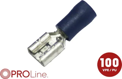 Immagine prodotto di Presa piatta(f) 1,5mm²-2,5mm²/4,8mm blu ST 100 pezzi
