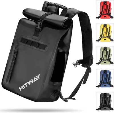Produktbild von 3-in-1 HITWAY Fahrradtasche Wasserdichte Fahrradtasche 29L Große Kapazität Fahrrad Rücksitz Kofferraumtasche schwarz