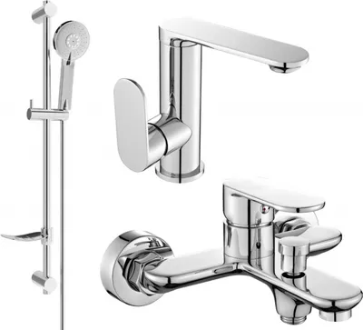 Produktbild von Mexen Milo DF40 Badewannenset, Chrom - 713053DF40-00