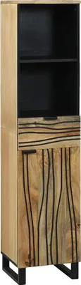 Image de Armoire de salle de bain Naturel 38 x 33 x 160 cm