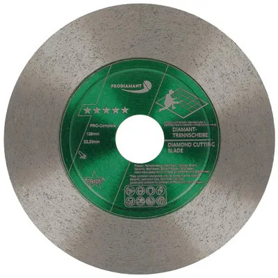 Produktbild von PRODIAMANT Diamanttrennscheibe 125mm Fliese/Feinsteinzeug PRO Complete