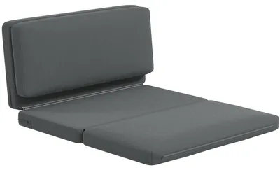 Productafbeelding van HOMCOM Vloerkussen 3-in-1, opklapbare slaapbank met fluweleffect, geschikt voor de slaapkamer
