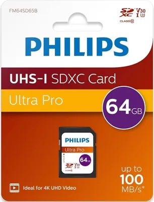 Immagine prodotto di Philips Scheda SDXC 64 GB Classe 10 UHS-I U3 V30 A1