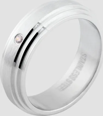 Produktbild von Akzent Damen-Ring aus Edelstahl