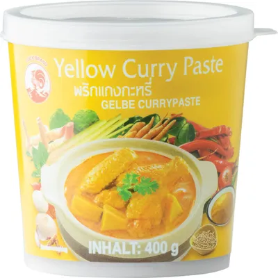 Produktbild von Cook Brand Curry Paste gelb für die echte asiatische Küche 400g