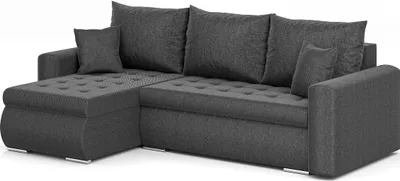 Produktbild von Ecksofa Luis L - Eckcouch L-Form, Sofa Couch, mit Schlaffunktion, Bettkasten, Kissen und Steppung, Polstermöbel, LINKS, Neve 97