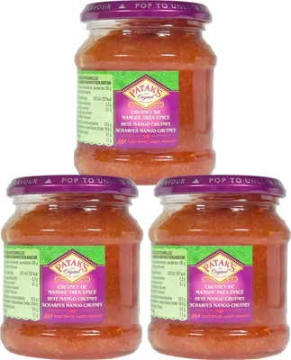 Produktbild von Patak´s Hot Scharfes Mango Chutney 3x340g