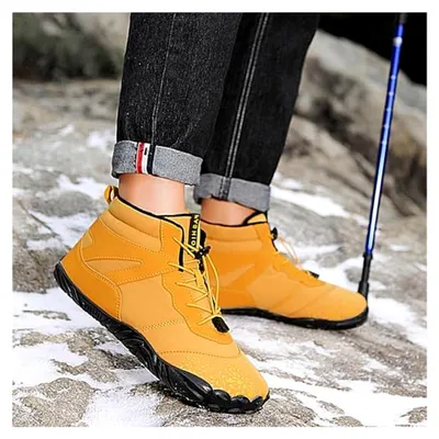 Produktbild von Barfußstiefel für Frauen zum Wandern | Wasserdichte, rutschfeste Stiefel für Outdoor-Aktivitäten und Fitness