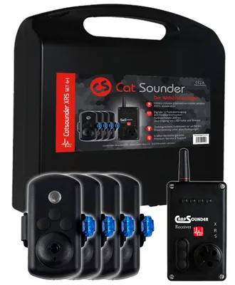 Produktbild von Catsounder XRS 4er Set - 4 Wallerbissanzeiger + Receiver