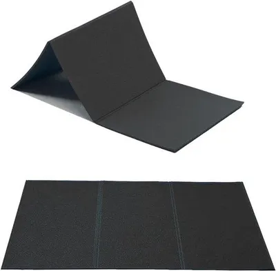 Produktbild von Famanu Fitnessmat dreifach faltbar für Yoga, Pilates und Camping - Schwarz