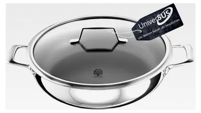 Produktbild von Schmorpfanne ASTRAL mit UniverSUS-Oberflächenstruktur, ohne /PTFE, Edelstahl, 32 cm