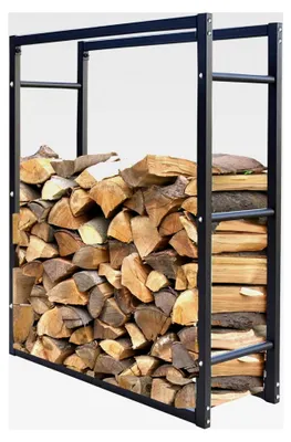Produktbild von Kaminholzregal aus Metall 90x25x90cm