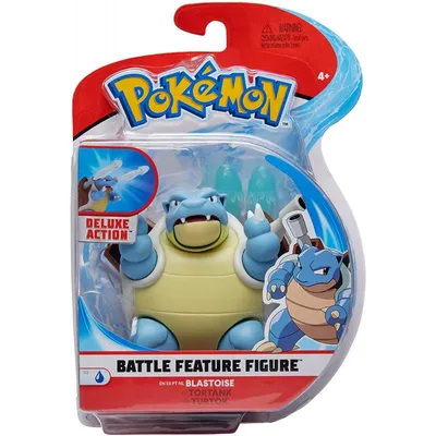 Produktbild von Pokemon 97666 Deluxe Action Turtok Blastoise Fähigkeiten Schildkröte Figur