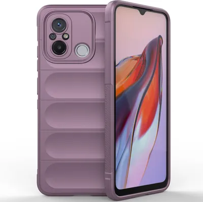 Image de Xiaomi 12C Case, Soft TPU Silicone Shockproof Protective Case for Xiaomi 12C Purple