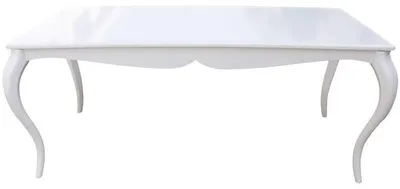 Produktbild von Barock Esstisch Hochglanz Weiß 180cm - Esszimmer Tisch