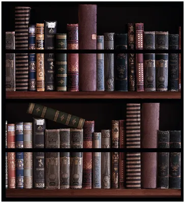 Produktbild von Wallario Möbelfolie / Aufkleber, geeignet für Ikea Malm Kommode mit 4 Schubfächern - Bücherregal mit alten Büchern