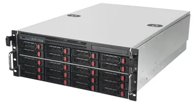 Produktbild von SilverStone RM43-320-RS - Rack-Mounted - 4U - E-ATX / SSI EEB - SATA/SAS - Hot-Swap (ATX / PS/2)