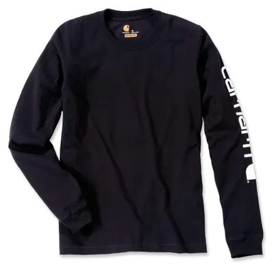 Image de T-shirt manches longues SLEEVE TM noir - CARHARTT - S1EK231BLKM