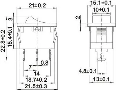 Produktbild von Mrs102A Ein-Ein-Schalter Schwarz