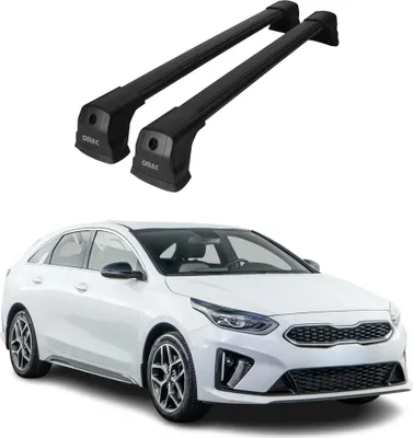 Image de Barres de toit transversales pour Kia Ceed 2018-2025 HB Berline Aluminium Noir