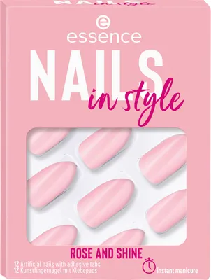 Produktbild von Essence nails in style, Fingernägel, Pink, Einfarbig, 12 Stück(e)