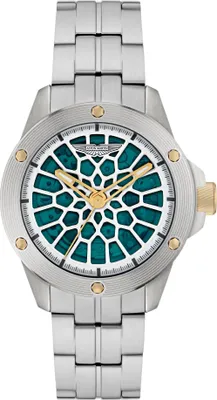 Produktbild von ASTON MARTIN Herren Armbanduhr AML THRILL Silber/Grün MTRR1F5051F505