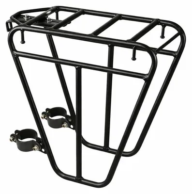 Zdjęcie produktu dla Bagażnik rowerowy przedni, stalowy, udźwig 25 kg, regulowany