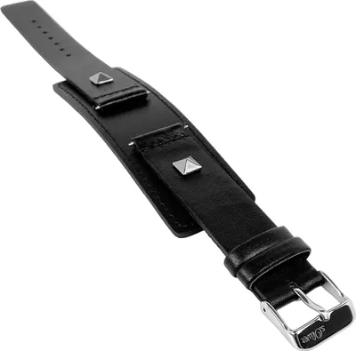 Produktbild von s.Oliver 18mm | Unterlageband mit Nieten schwarz Leder  | SO-2893-LQ