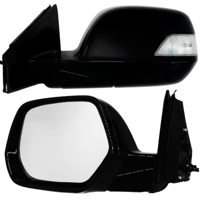 Immagine prodotto di BILMAX Specchietto retrovisore esterno sinistro di ricambio per Honda CR-V 3 (2007-2011): regolabile elettricamente, riscaldato, ripiegabile manualmente, con indicatore di direzione, nero lucido