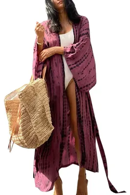 Produktbild von Langes Boho Kaftan Maxi Kleid für Frauen
