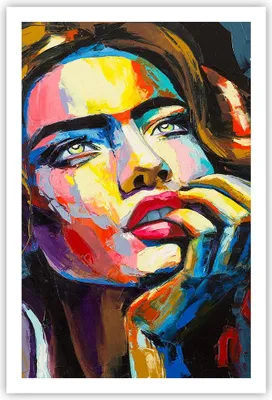 Produktbild von Poster - Poster ohne Rahmen - Mädchen Gesicht - 61x91,5 cm - Wand Bild - Wanddeko - Wandbilder - Kunstposter - Wandposter - Bilder - Kunstdruck - Wanddekoration - Wandbild - P2XPA61x91-3456