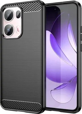Obrázok produktu pre Puzdro pre Oppo Reno13 Pro - Zadný kryt Phonesta Carbon Silikónový - Čierna