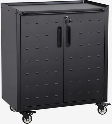 Produktbild von sweeek - Rollenschrank für die Garage mit 2 Türen - Schwarz