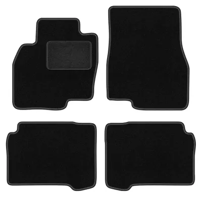 Produktbild von Velours-Fußmatten für Mitsubishi Grandis 2004-2010 (Minivan) – 4-tlg, Schwarz, passgenau – Wielganizator LUX
