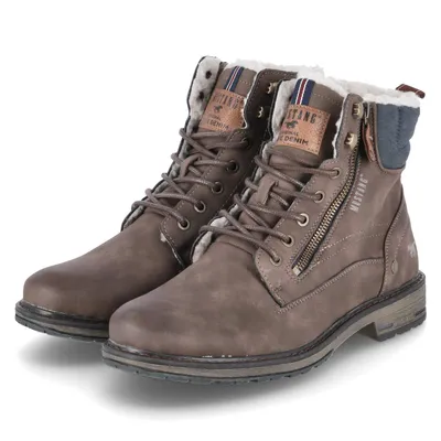 Produktbild von Mustang Veterschoenen Hoog Veterschoenen Hoog - donkerbruin - Maat 46
