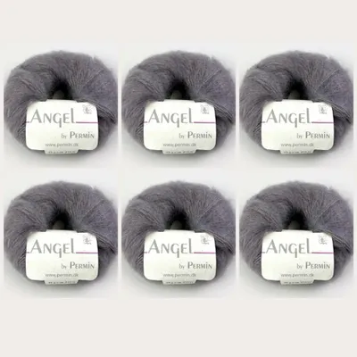 Produktbild von 6x Angel by Permin – s Kid Mohair Seiden Garn (70/30) (93 mauve)